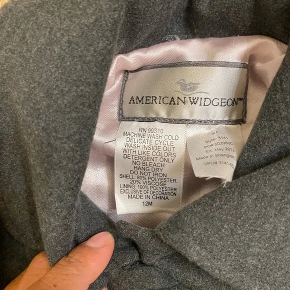 Elegant Kids Pea Coat with Ribbon Details - Picture 3 of 4